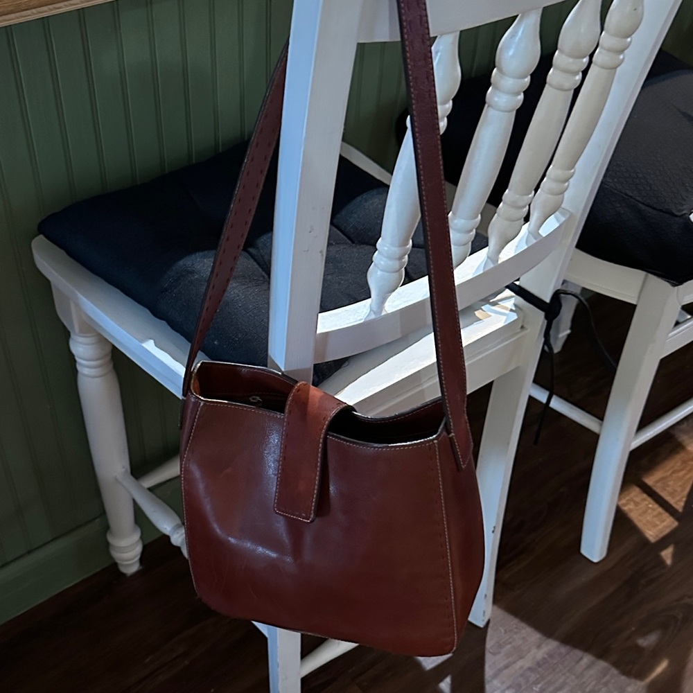 Fossil Vintage Rich Brown Leather Shoulder Bag - Picture 9 of 9